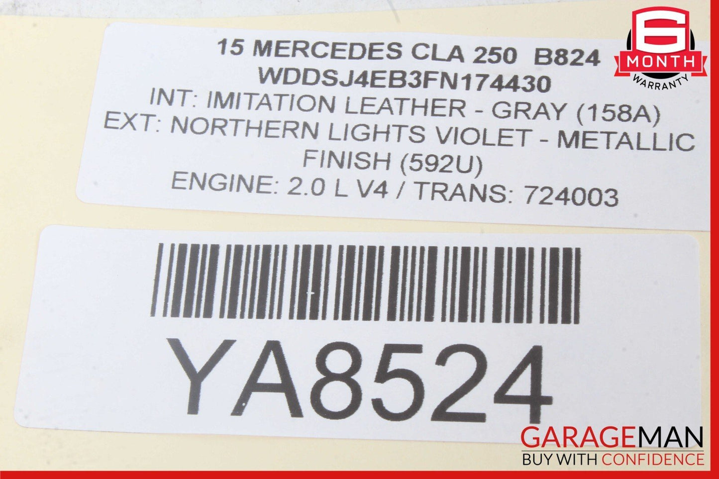 08-19 Mercedes W117 CLA250 C250 Front Right Side Exterior Door Handle OEM