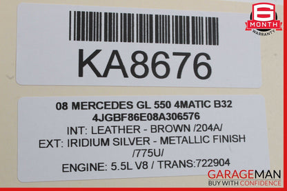 07-12 Mercedes X164 GL550 4MATIC Front Left Side Window Regulator Motor OEM