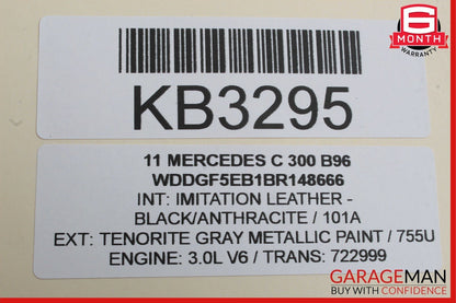 08-16 Mercedes W204 C300 C350 Rear Right Door Window Regulator Motor Unit OEM