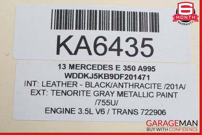 10-13 Mercedes W207 E350 E550 Coupe Front Right Exterior Door Handle Grey