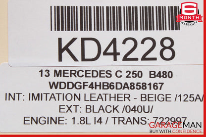08-14 Mercedes W204 C280 C250 Front Right Door Panel Tweeter Speaker Cover Beige