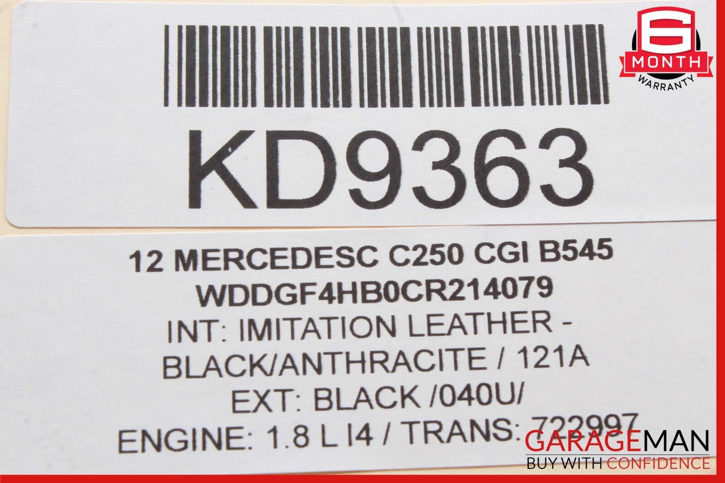 12-15 Mercedes W204 C250 SLK250 M271 1.8L Engine Throttle Body 2661410525 OEM