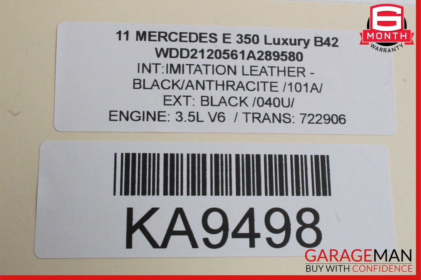 08-16 Mercedes X204 GLK350 E350 Rear Left Door Window Regulator Motor Unit