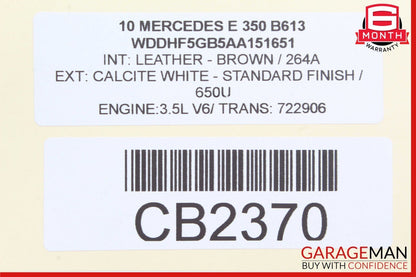 10-13 Mercedes W212 E350 E400 E550 Center Console Switch Trim Cover Bezel Wood