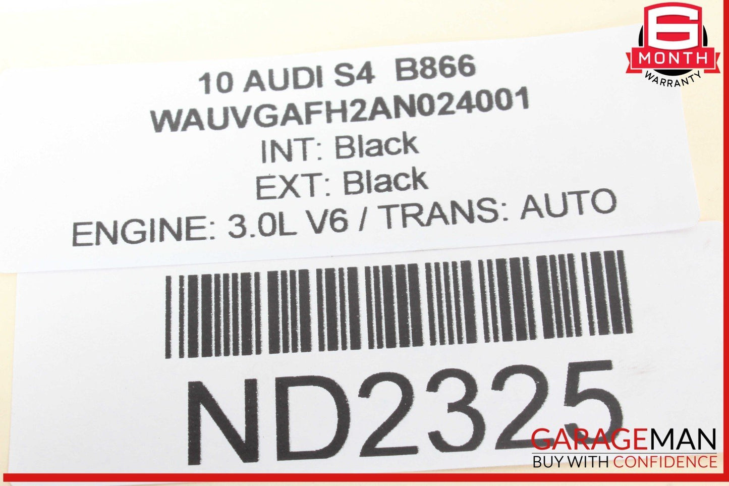09-16 Audi S4 Upper Fuel Injector Rail 03H133316N OEM