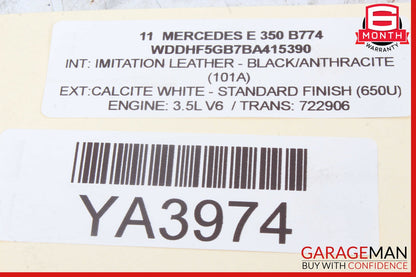 10-13 Mercedes W212 E350 Front Left Driver Side Seatbelt Seat Belt Retractor OEM