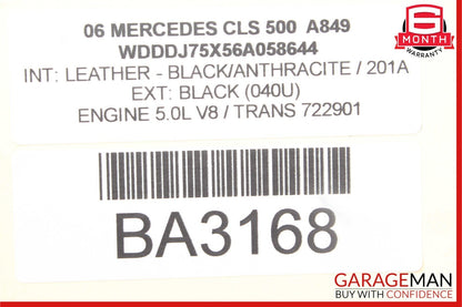 06-11 Mercedes W219 CLS550 CLS63 Rear Left Door Lock Latch Actuator Keyless Go