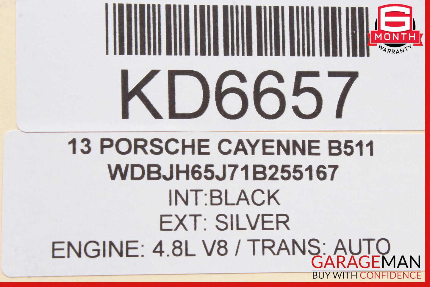 11-17 Porsche Cayenne 958 Rear Right / Left Side Upper Rearward Control Arm