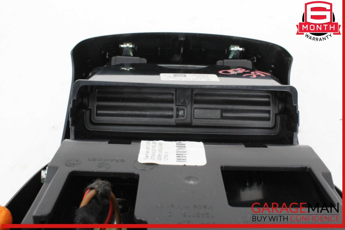 15-20 Mercedes W205 C300 C350e Rear Center Console A/C Air Vent Assy Black OEM