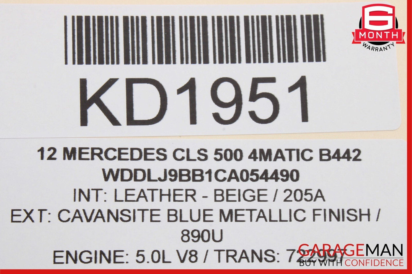 08-20 Mercedes W218 CLS500 E400 Front Left Side Door Lock Latch Actuator OEM