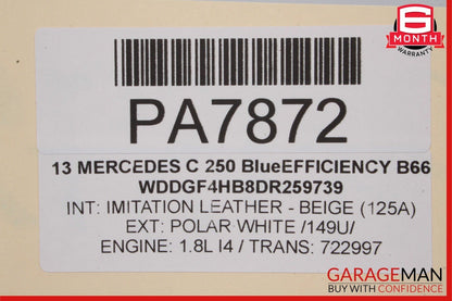 08-18 Mercedes E250 GLK350 C250 Engine Radiator Cooling Fan Motor Assembly