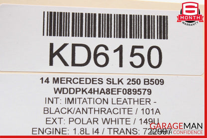12-16 Mercedes R172 SLK250 SLK350 Rear Fuse Relay Box Module 1729060005 OEM