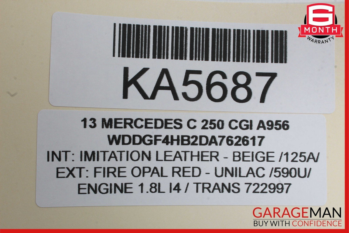12-14 Mercedes W204 C250 C300 Front Left Exterior Door Handle Keyless Go OEM