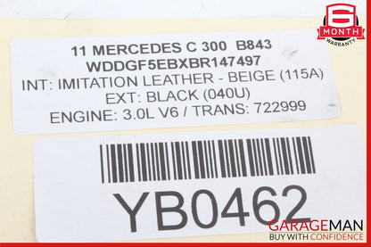 05-13 Mercedes W204 C300 E550 Front Left Side Engine Timing Chain Cover Plate OEM