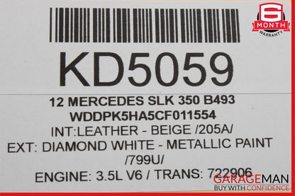 12-20 Mercedes R172 SLK250 SLK350 Front Top Roof Lock Latch Actuator OEM