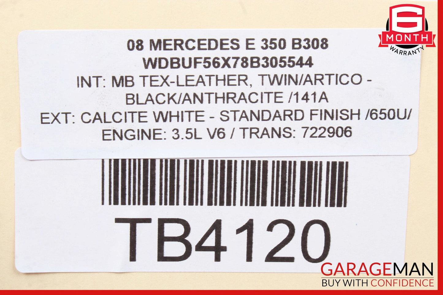 03-09 Mercedes W211 E350 E550 Upper Radiator Support Frame Bracket Bar OEM