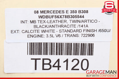 03-09 Mercedes W211 E350 E550 Upper Radiator Support Frame Bracket Bar OEM