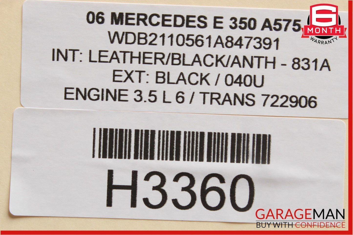 03-06 Mercedes W211 E350 E55 AMG Rear Left Driver Side Door Control Module OEM