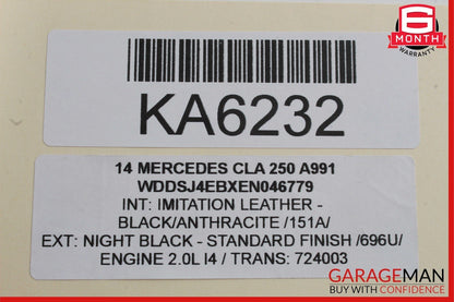 08-14 Mercedes W117 CLA250 Rear Right Side Door Lock Latch Actuator OEM