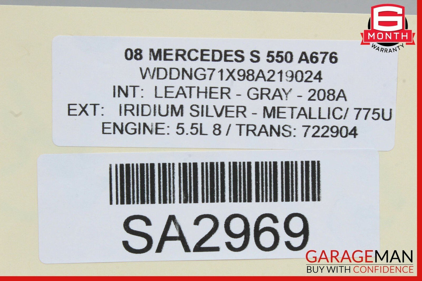 07-09 Mercedes W221 S550 Dash Dashboard Center Trim Bezel Air Vent Assembly Wood