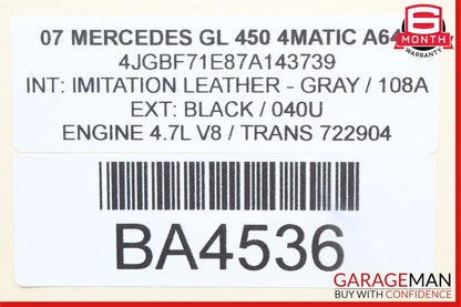 06-08 Mercedes X164 GL450 ML550 Speedometer Odometer Instrument Cluster Gauge