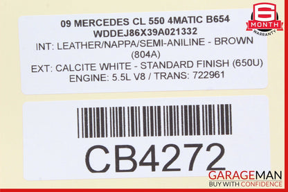 07-09 Mercedes W216 CL550 Center Console Multi Function Switch Control Knob Assy