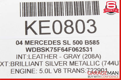03-12 Mercedes R230 SL500 Right Convertible Roof Main Top Drive Lift Cylinder