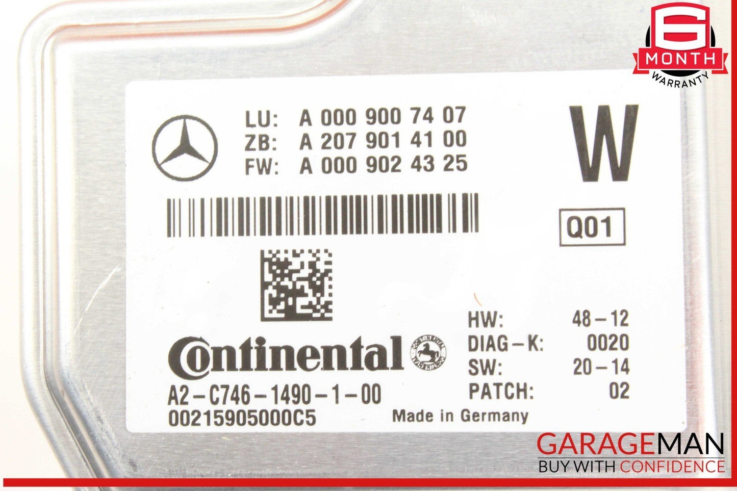 14-19 Mercedes W212 E400 GLE400 Front Windshield Lane Assist Camera OEM