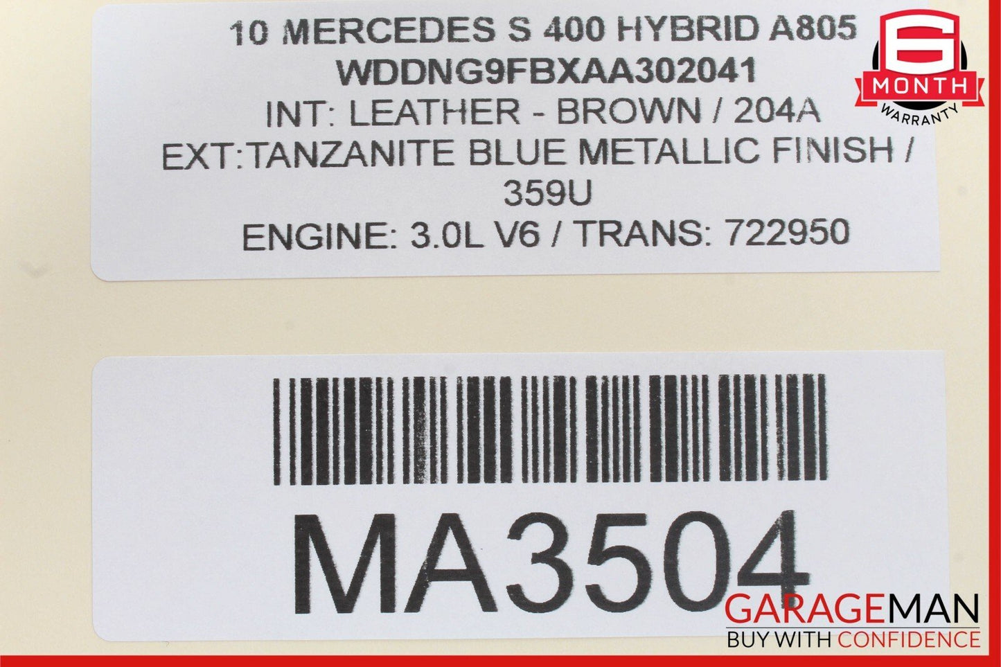10-13 Mercedes W221 S400 HYBRID 4 Spoke Steering Wheel w/ Paddle Shifters Beige