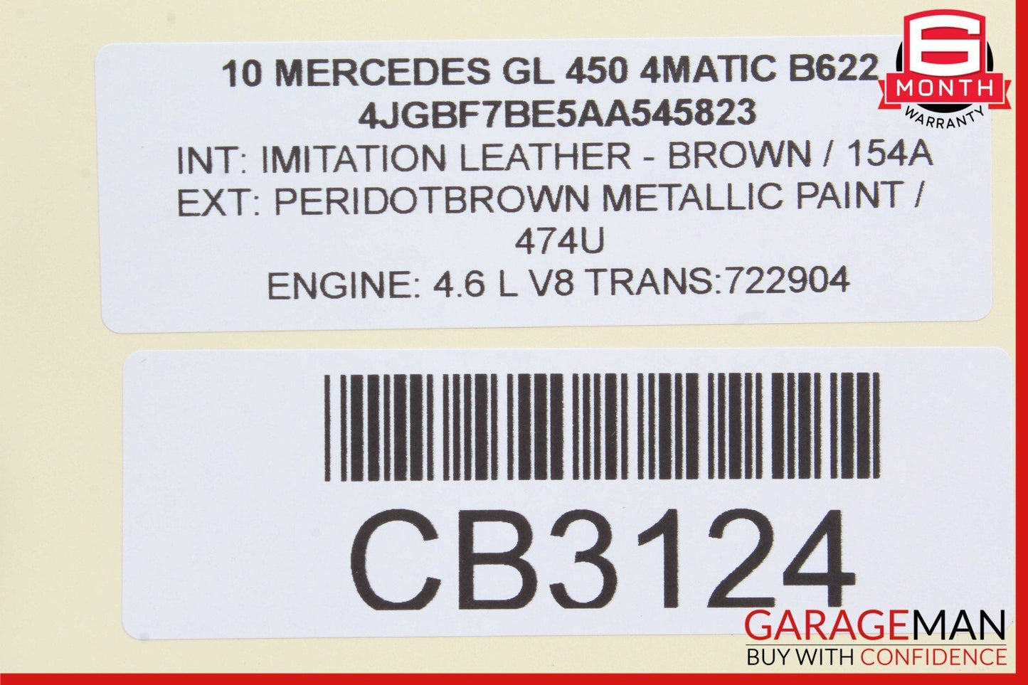 09-13 Mercedes X164 GL450 Left or Right Seat Headrest Screen Monitor Display