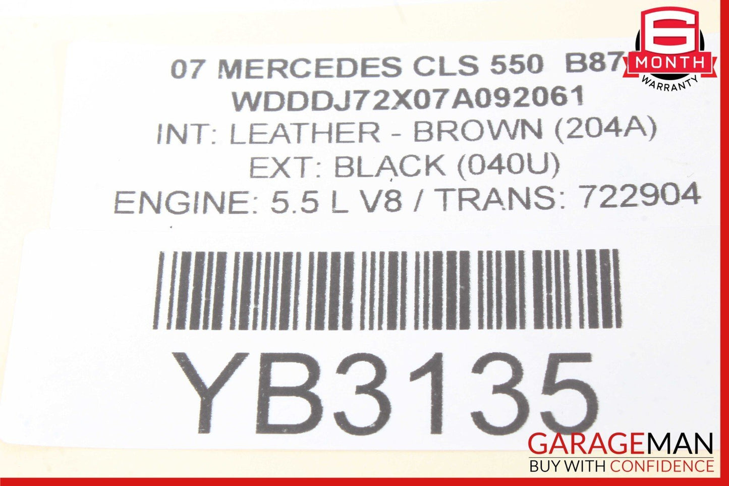 03-09 Mercedes W219 CLS550 AMG E550 A/C AC Air Conditioner Compressor 0012301411
