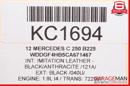 12-14 Mercedes W204 C250 C350 C300 Rear Fuse Relay Box Module 2049060105 OEM