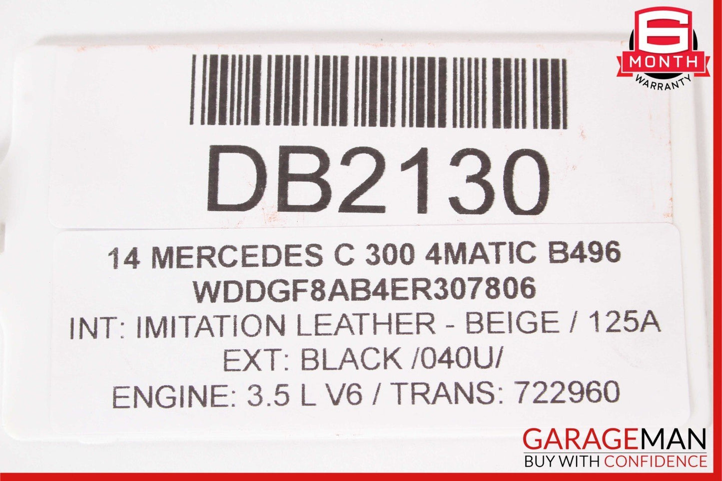 08-14 Mercedes W204 C300 AMG Sport Left Side Skirt Rocker Moulding Panel Black