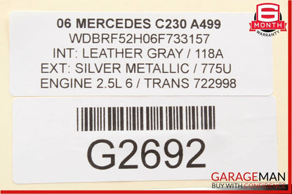 01-07 Mercedes W203 C240 C230 C320 Front Right Door Control Module OEM