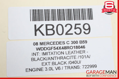 08-11 Mercedes W204 C300 Rear Right Passenger Side Exterior Door Handle OEM