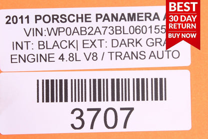 10-15 PORSCHE PANAMERA REAR RIGHT PASSENGER SIDE INTERIOR DOOR PANEL A28 OEM