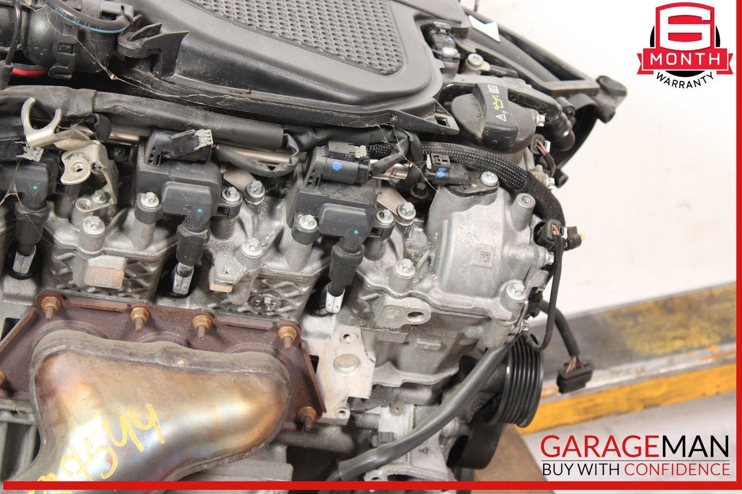 12-16 Mercedes W204 C350 3.5L V6 RWD Engine Motor Block Assembly OEM