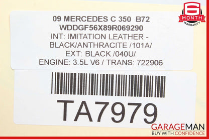 08-11 Mercedes W204 C300 AMG Sport Bumper Left Fog Light Grille Grill OEM