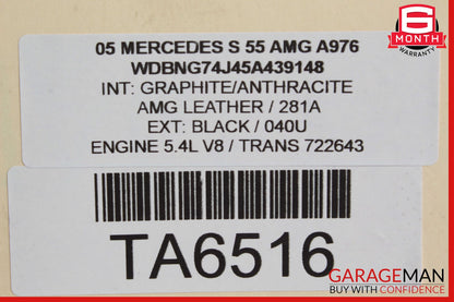 00-14 Mercedes W220 S55 CL65 Hydraulic Suspension ABC Oil Cooler OEM