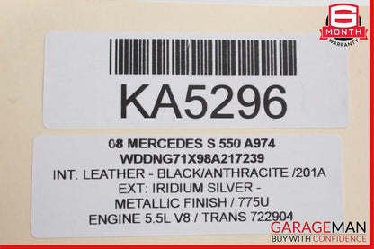 07-13 Mercedes W221 S550 S63 AMG Front Right Under Seat Control Module OEM