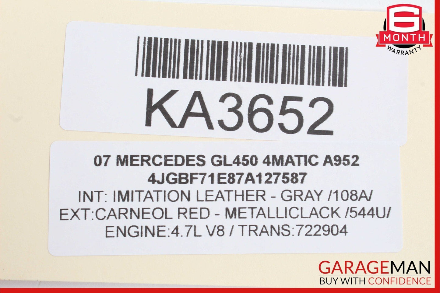 06-13 Mercedes X164 GL450 4Matic Front Right Door Lock Latch Actuator OEM