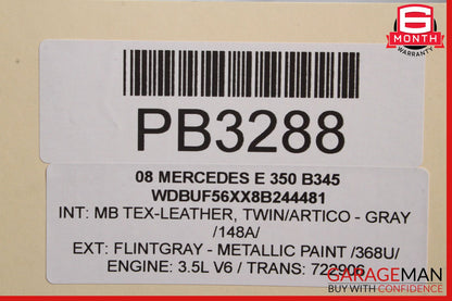 07-09 Mercedes W211 E350 Interior Door Panel Front Right Side OEM