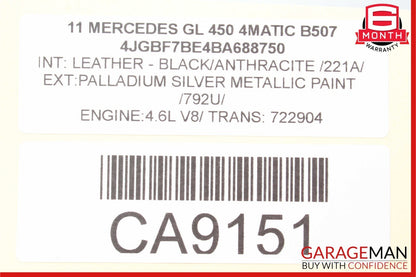 06-12 Mercedes X164 GL450 Front Left Side Headlight Support Bracket Frame