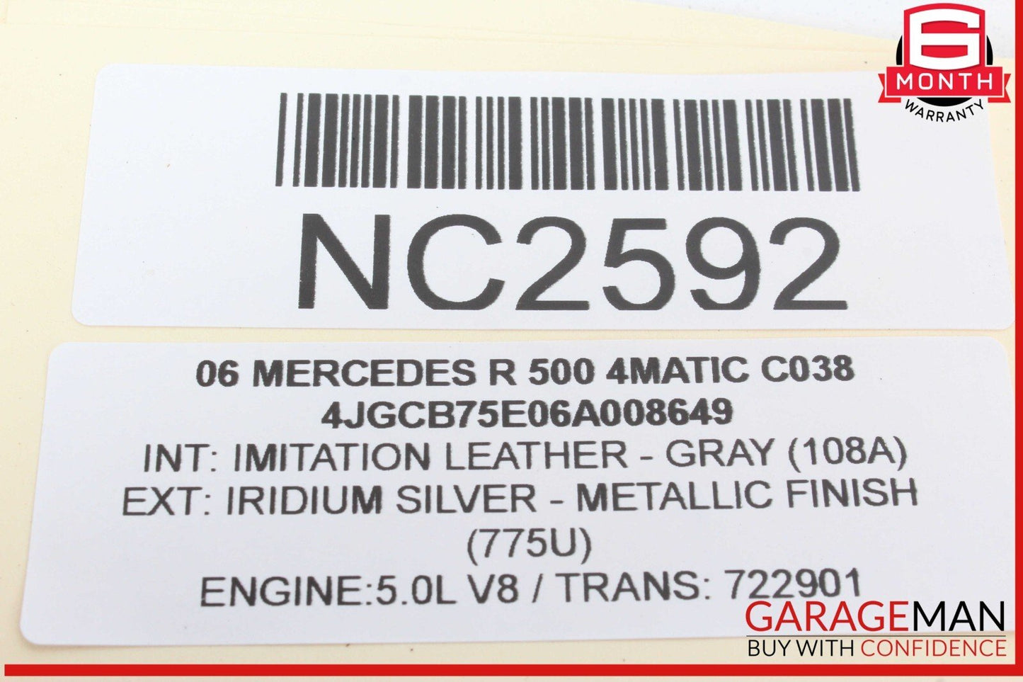 06-13 Mercedes W251 R500 4MATIC Rear Right Passenger Side Quarter Sound Speaker