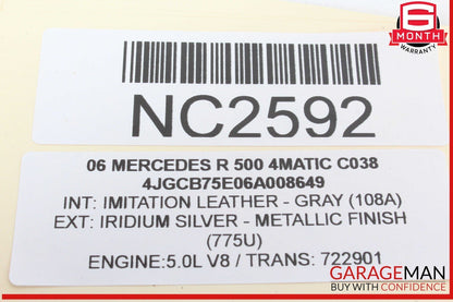 06-13 Mercedes W251 R500 4MATIC Rear Right Passenger Side Quarter Sound Speaker