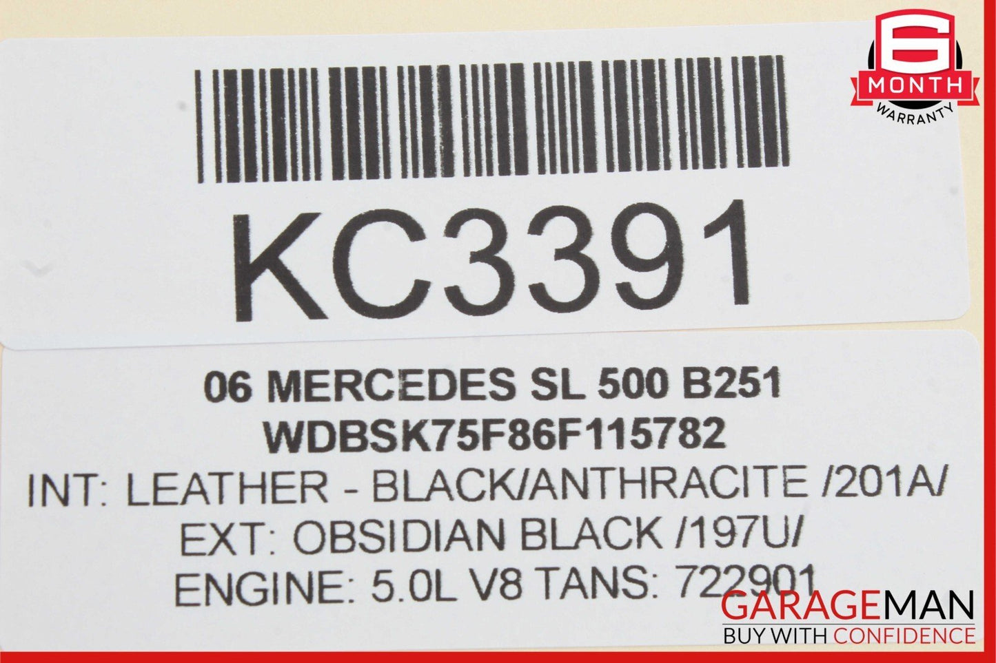 03-08 Mercedes R230 SL550 Rear Left Seat Belt Retractor Speaker Luggage Assembly