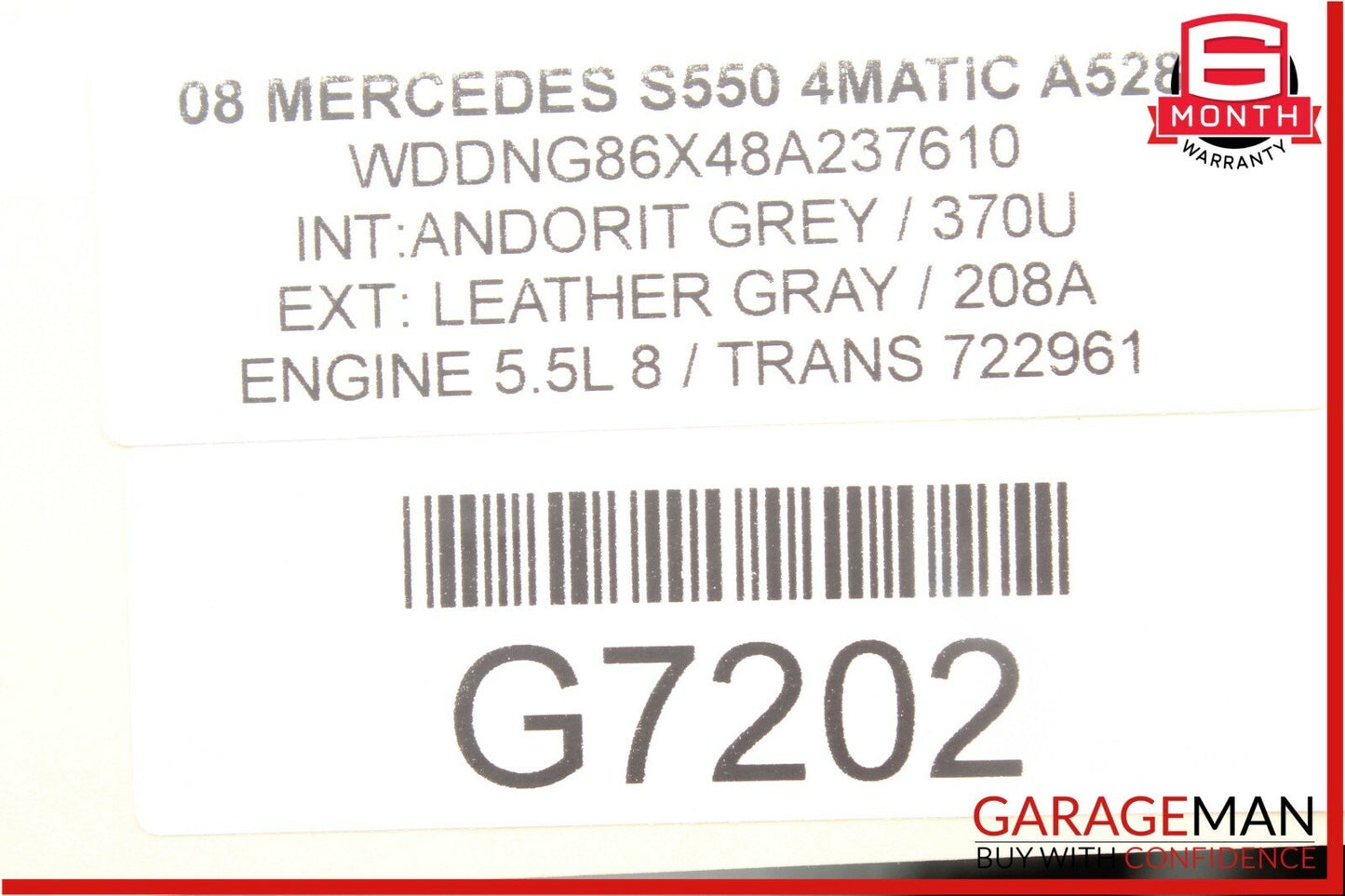 07-09 Mercedes S550 CL550 CL65 AMG Rear Trunk SAM Fuse Relay Box Module Assembly