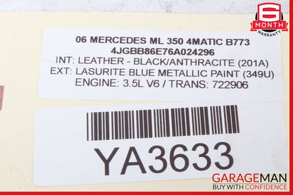 06-13 Mercedes X164 GL450 Front Right Passenger Side Exterior Door Handle Blue