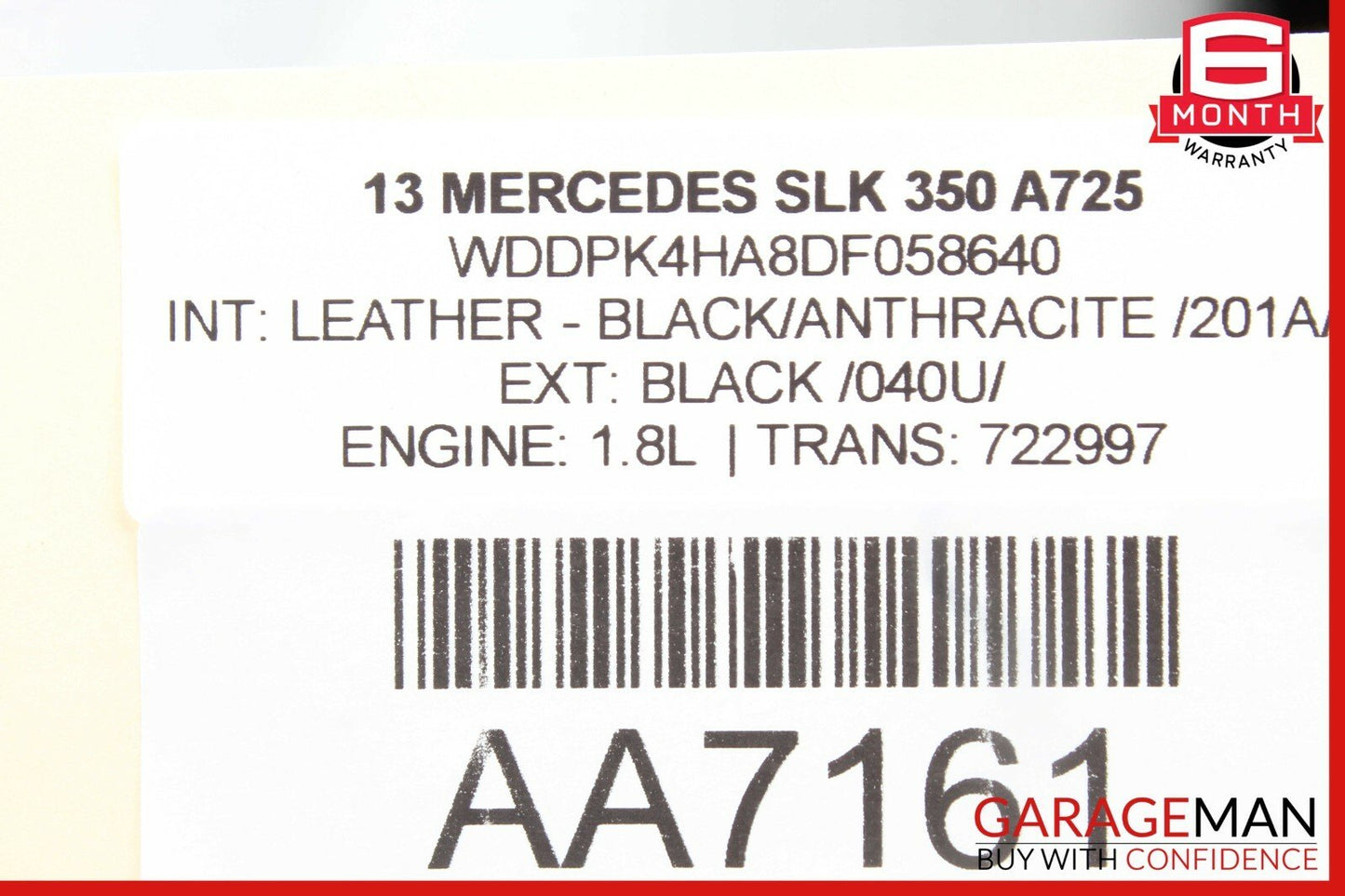 12-13 Mercedes R172 SLK350 SLK250 SLK55 AMG AC A/C Heater Climate Control Module