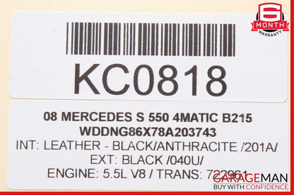 07-13 Mercedes W221 S550 4MATIC Front Right Exterior Door Handle Keyless Go OEM
